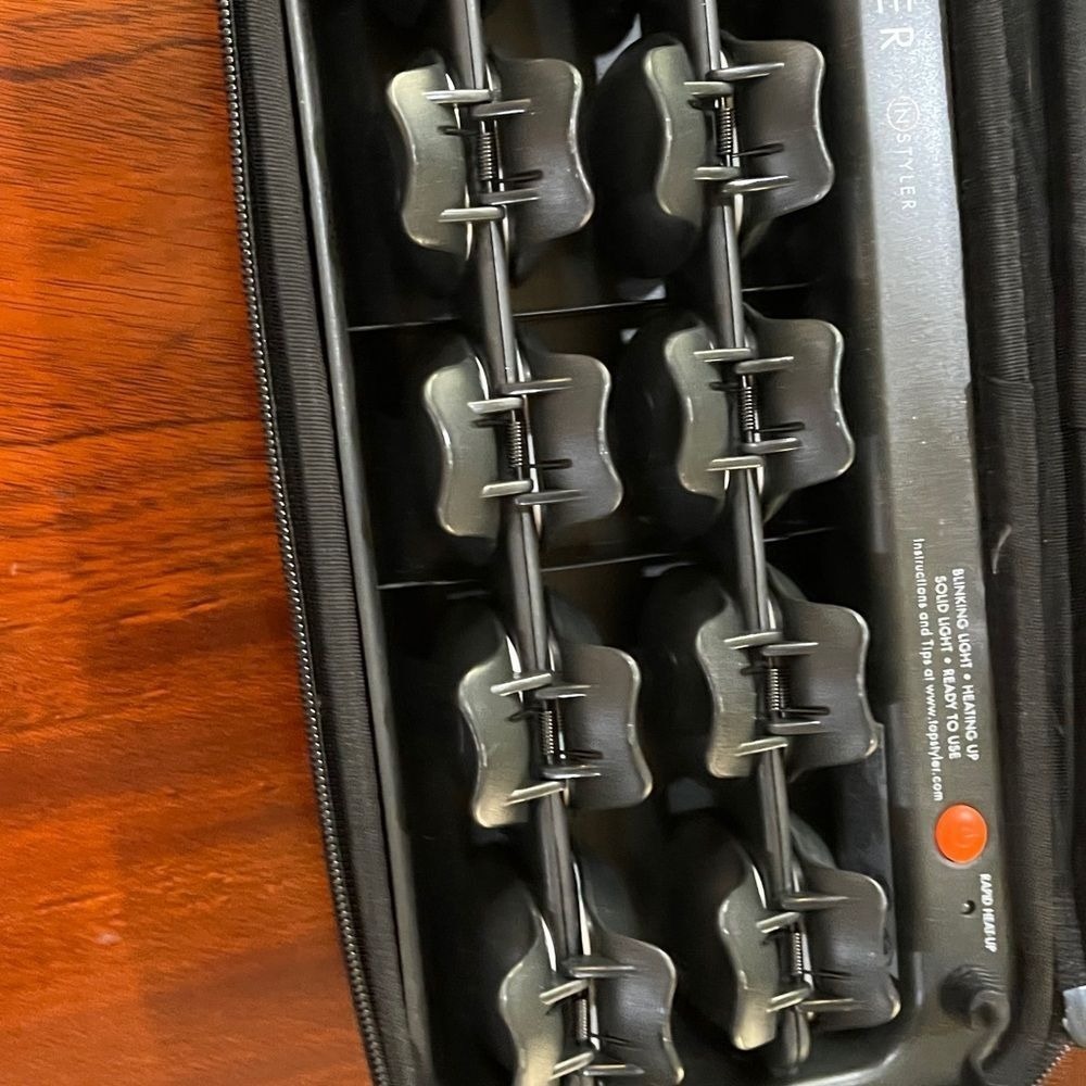 TopStyler By InStyler Ceramic Styling Shells Set W/ Case Clips Comb Tested - Picture 4 of 6